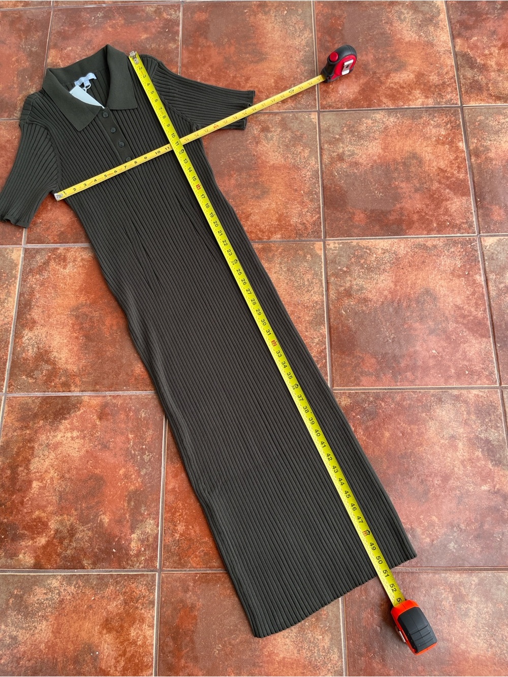 Antonio Melani Charlee Ribbed Knit Midi Dress | NWT | Size XL | Hunter Green - Picture 12 of 14